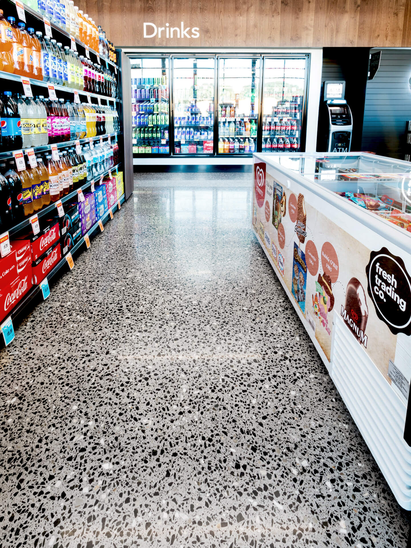 Concrete polishing for residential and commercial floors on the Sunshine Coast and Brisbane.. - Honed & Polished Concrete working in the studio