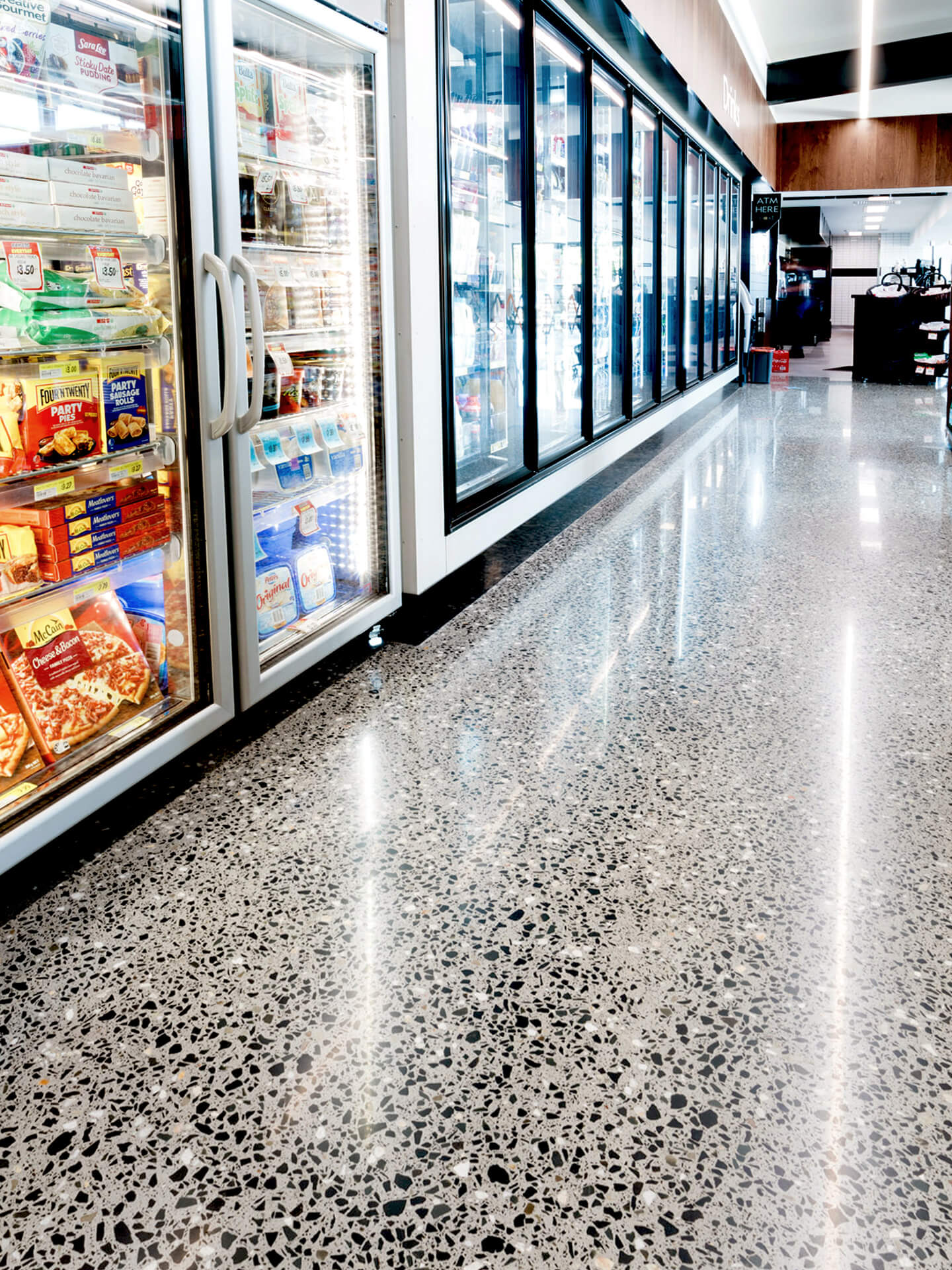 Concrete polishing for residential and commercial floors on the Sunshine Coast and Brisbane.. - Honed & Polished Concrete work in progress