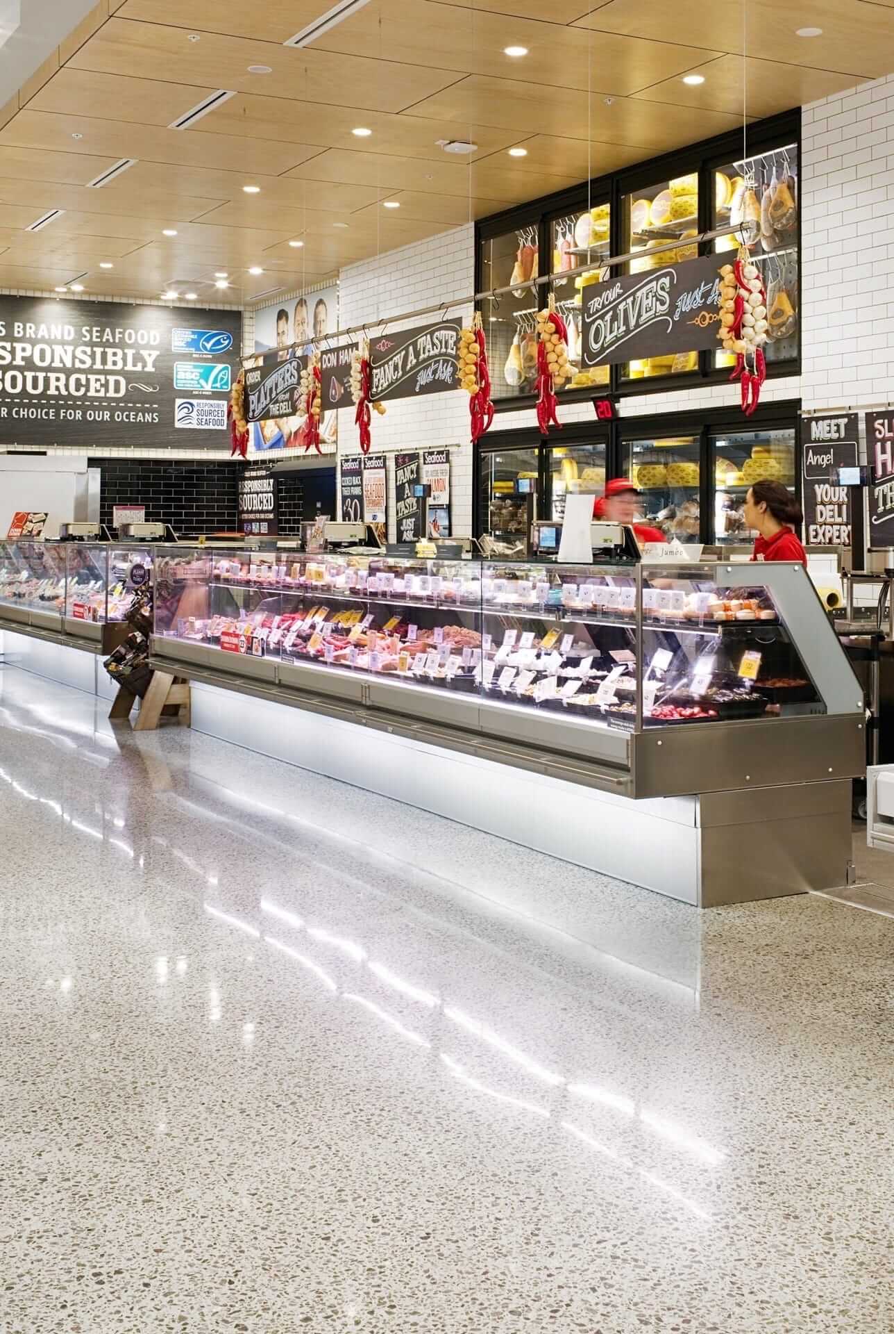 Concrete polishing for residential and commercial floors on the Sunshine Coast and Brisbane. - Honed & Polished Concrete work in progress