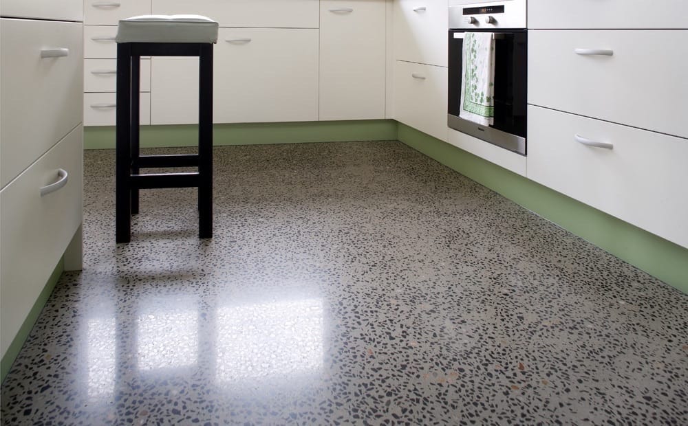 Concrete polishing for residential and commercial floors on the Sunshine Coast and Brisbane. - Honed & Polished Concrete working in the studio