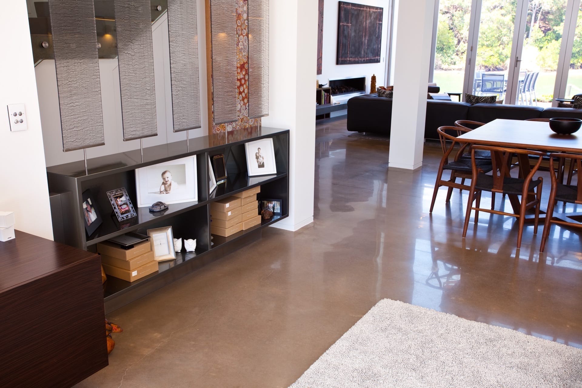 Concrete polishing for residential and commercial floors on the Sunshine Coast and Brisbane. - Honed & Polished Concrete client project 1