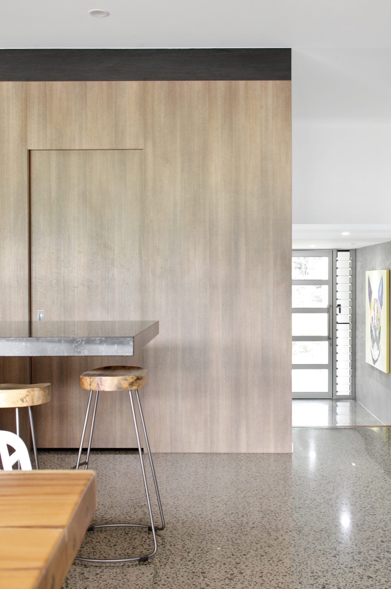 Concrete polishing for residential and commercial floors on the Sunshine Coast and Brisbane. - Honed & Polished Concrete work in progress