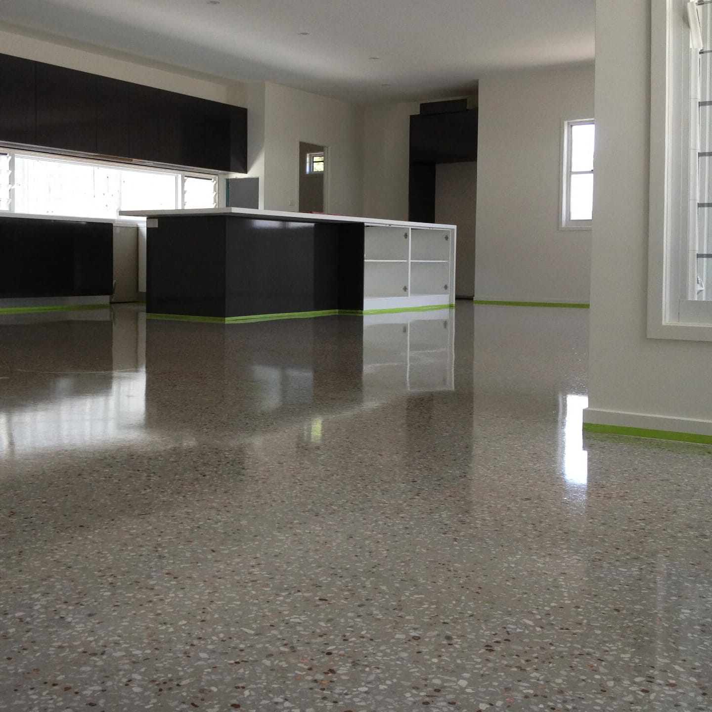 Concrete polishing for residential and commercial floors on the Sunshine Coast and Brisbane. - Honed & Polished Concrete client project 1