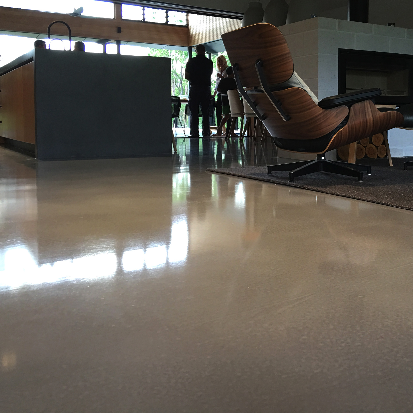 Concrete polishing for residential and commercial floors on the Sunshine Coast and Brisbane. - Honed & Polished Concrete client project 1