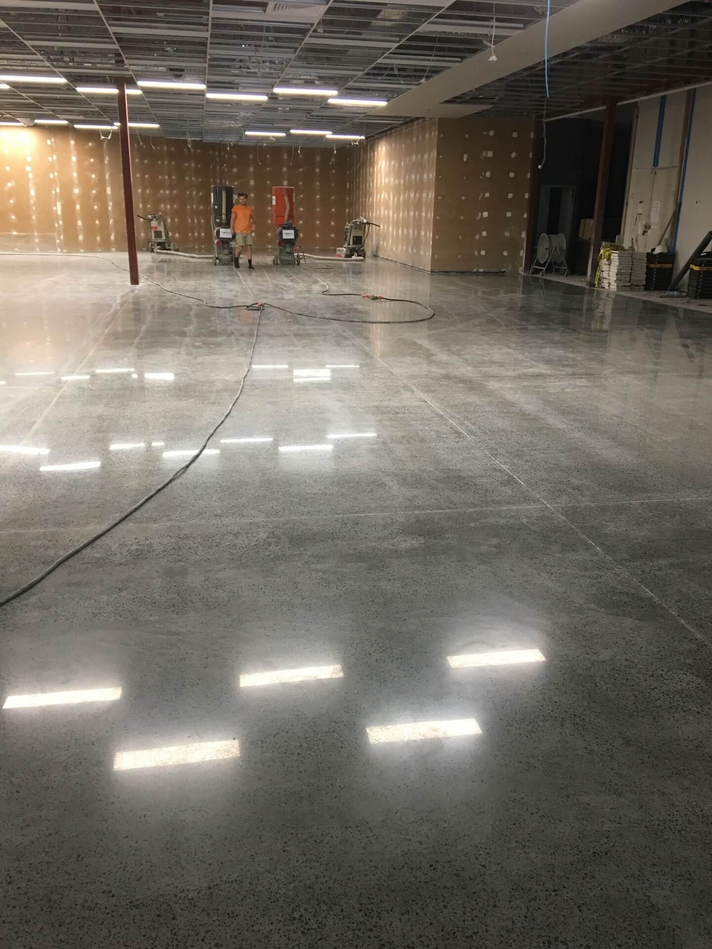 Concrete polishing for residential and commercial floors on the Sunshine Coast and Brisbane. - Honed & Polished Concrete client project 1